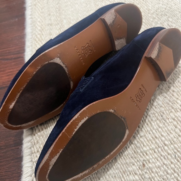 Blue Suede Loafers Margaux 38.5 - Picture 4 of 4
